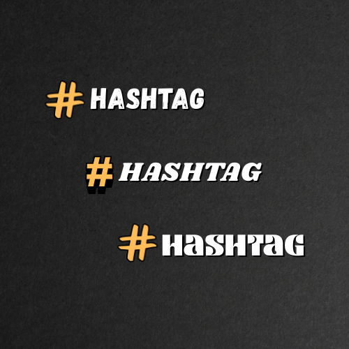 Autocollant # Hashtag