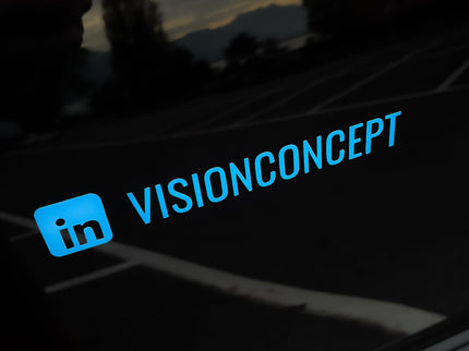 Autocollant LinkedIn personnalisé - Vision Concept