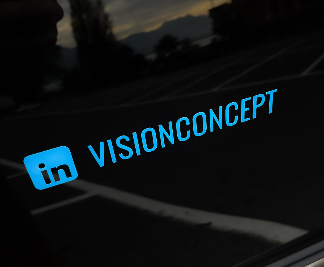 Autocollant LinkedIn personnalisé - Vision Concept