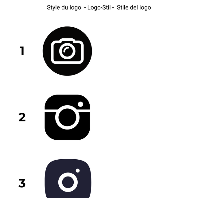 10x Autocollants Instagram personnalisés - Vision Concept
