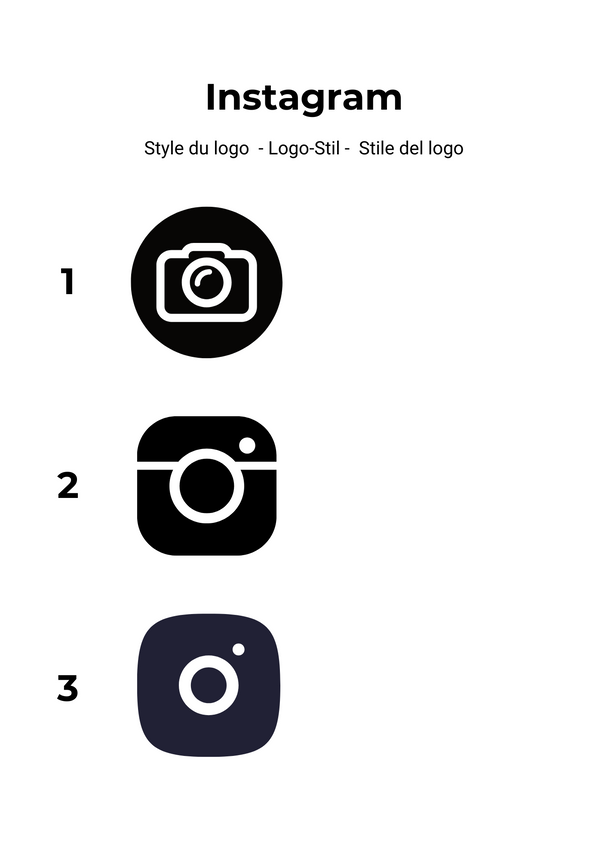 10x Autocollants Instagram personnalisés - Vision Concept