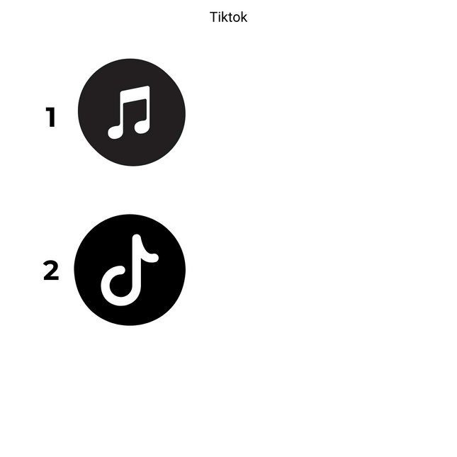 Autocollant Tiktok